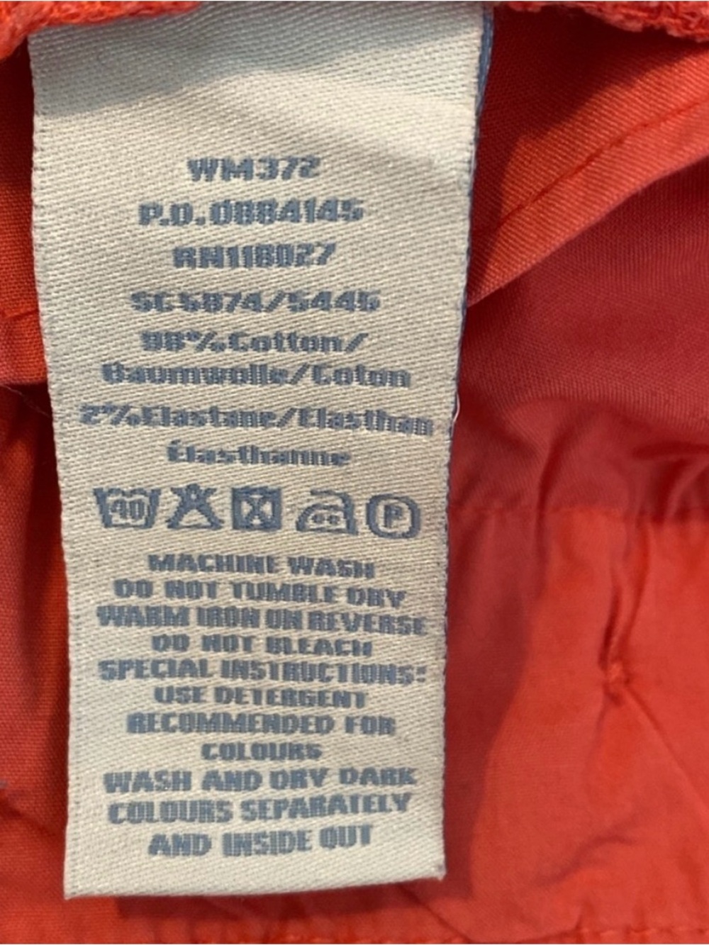 Boden Women’s Coral Straight Leg Chinos   98% Cotton Like New Size 8 - Picture 7 of 7